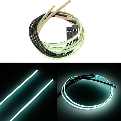 MEUS RACING RC LED Strip Colored Light Strip for TRX4M SCX24 1/24 1/18 RC Crawlers Upgrade (Orange) in Saudi Arabia