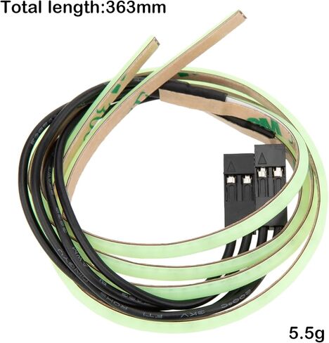 MEUS RACING RC LED Strip Colored Light Strip for TRX4M SCX24 1/24 1/18 RC Crawlers Upgrade (Orange) in Saudi Arabia