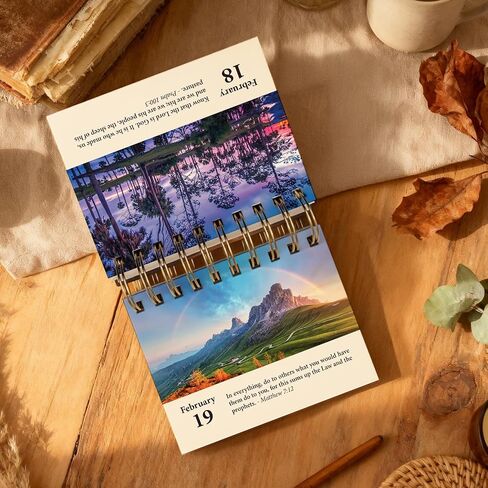 365 Bible Verses Daily Flip Desk Calendar - Undated Reusable Perpetual Flip Verses Christian Inspirational Gift for Men & Religious Gifts for Women (Bible Verses NIV) in Saudi Arabia