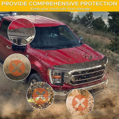 غطاء محرك السيارة مناسب لسيارة Toyota Tacoma 2024 2025 4Runner Bugflector TPE غطاء محرك السيارة منخفض المظهر مناسب لسيارة Toyota 4Runner 2025 ملحق غطاء محرك السيارة لملحقات Tacoma 2024 in Kuwait