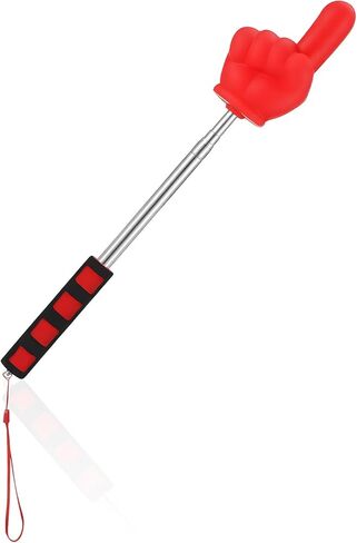 عصا إصبع مؤشر كبيرة قابلة للتمديد، عصا مؤشر المعلم للفصل الدراسي مع مقبض ناعم، التدريس والعروض التقديمية، لوازم المعلم التعلم التفاعلي، مؤشرات قابلة للسحب حتى 32 بوصة in Kuwait