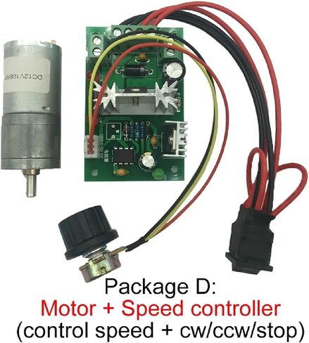 محرك تروس JGA25-370 DC، محرك صغير آلي ذو عزم دوران منخفض دورة في الدقيقة مع علبة تروس معدنية، تحكم دقيق في الحركة لمشاريع الروبوتات (26 دورة في الدقيقة 12 فولت حزمة J) in Kuwait