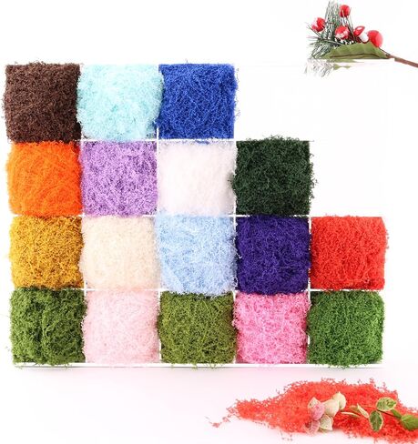 Artificial Green Moss is Used for Potted Plant Pavement, Vase Filling, Wedding Table Decoration, Glass Fish Tank, Model Landscape, Craft Moss and Fairy Garden DIY (White 3.5oz) in Saudi Arabia