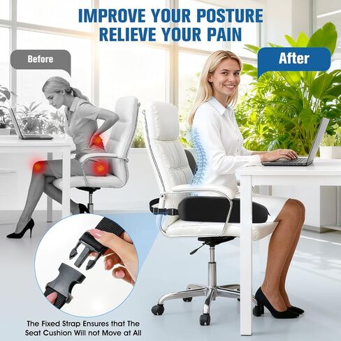 Upgraded Bed Sore Cushions for Butt, Bedsore Pressure Relief Pillow for Sleeping and Sitting,Memory Foam Bed Sore Donut Pillow,Tailbone Pain Relief Cushion for Bed Sores on Buttocks, Black in Saudi Arabia