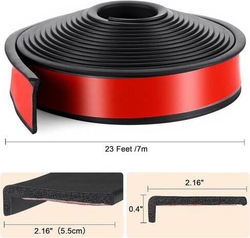 Pangda 20ft Car Wheel Arch Trim Lips Strip Fender Flare Protector Universal Rubber Wheel Eyebrow Trim Protector for Car Trucks SUV(2.2 Inch) in Saudi Arabia