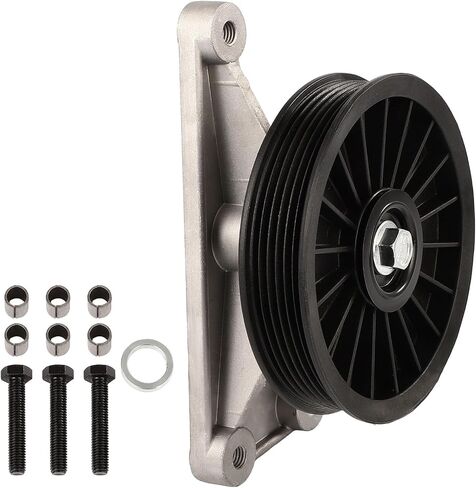 SCITOO 34163 AC Compressor Bypass Pulley Fit for 1986-1987 for Ford for Aerostar,1982-1987 for Ford for Bronco,1984-1990 for Ford for Bronco II,1987-1988 for Ford for Country Squire in Saudi Arabia