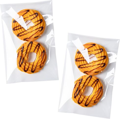 Clear Self Sealing Cellophane Bags, 200 Pcs 4x6 Inches Cookie Bags Resealable Cellophane Bag for Gift Wrapping,Packaging Cookies,Candies,Dessert,Bakery,Party Favors in Saudi Arabia