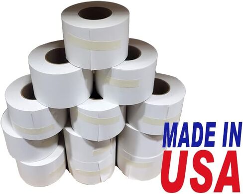 CAS #8051 Printing Scale Label, 58 mm x 100' Continuous Strip(Blank) 100' Per Roll, Made in USA (24R) in Saudi Arabia
