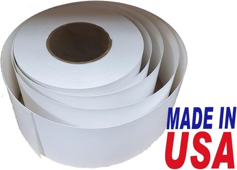 CAS #8051 Printing Scale Label, 58 mm x 100' Continuous Strip(Blank) 100' Per Roll, Made in USA (24R) in Saudi Arabia