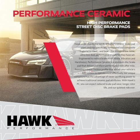 Hawk Performance HB609Z.572 Performance Ceramic Street Brake Pads in Saudi Arabia