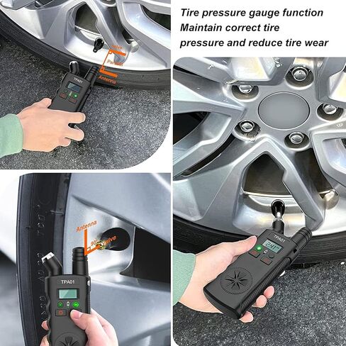 أداة إعادة تعلم مقياس ضغط الإطارات الرقمي 2 بوصة TPMS مع 4 نطاقات إعداد ميزة الإيقاف التلقائي، بديل مثالي لأداة تنشيط مستشعر ضغط الإطارات للسيارات والدراجات النارية in Saudi Arabia