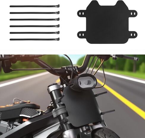 Motorcycle Front Number Plate with Cable Ties,Front Plate for Ebike Compatible with Light Bee S/X,Number Plates for Ebike for Fixing Plates Numbers Motorcycle Accessories in Kuwait