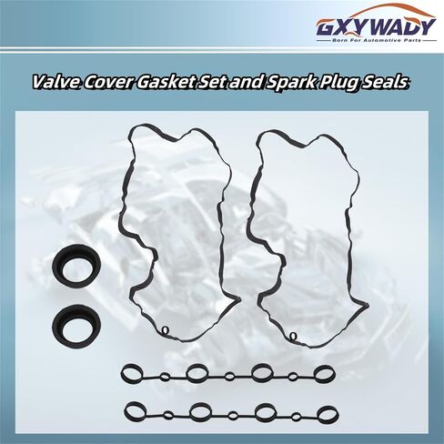 GXYWADY مجموعة حشية غطاء الصمام واستبدال أختام شمعة الإشعال لـ Cayene 4.5L V8 2003-2006 لاستبدال 94810593103، 94810593205، 94810593300 94810593400 in Saudi Arabia