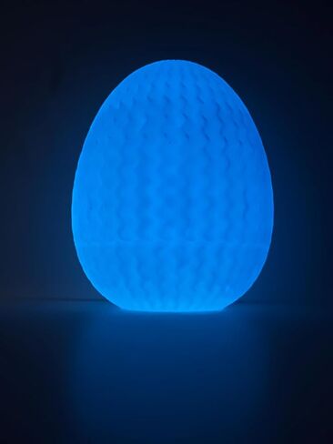 Mystery Egg Maze Puzzle Box - Reusable 3D Printed Brain Teaser with Hidden Compartment for Cash & Treasures, for Birthday, Christmas, Halloween and Easter for Kids & Adults (Blue-Green) in Saudi Arabia
