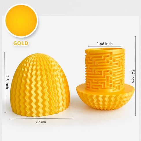 Mystery Egg Maze Puzzle Box - Reusable 3D Printed Brain Teaser with Hidden Compartment for Cash & Treasures, for Birthday, Christmas, Halloween and Easter for Kids & Adults (Blue-Green) in Saudi Arabia