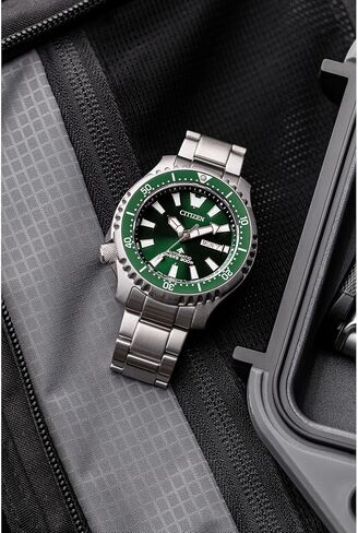 Citizen Men's Eco-Drive Promaster Dive Automatic Black IP Stainless Steel Watch, Rotating Bezel (Model: NY0155-58X) in Saudi Arabia