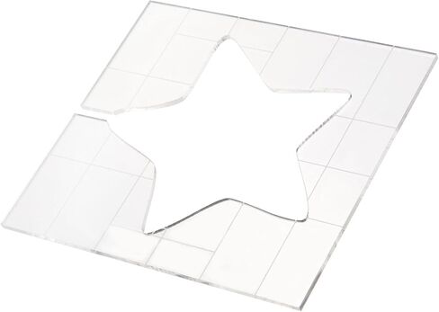 قالب خياطة اللحف على شكل نجمة شفافة استنسل الخياطة والتطريز DIY للترقيع وصياغة الملابس لمشاريع خياطة اللحف والخياطة in Saudi Arabia