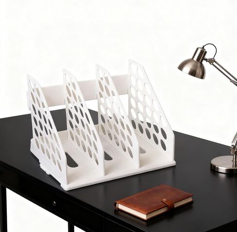 File Sorter Book Rack Multifunction Bookend File Sorter Holder for Documents, Green in Kuwait