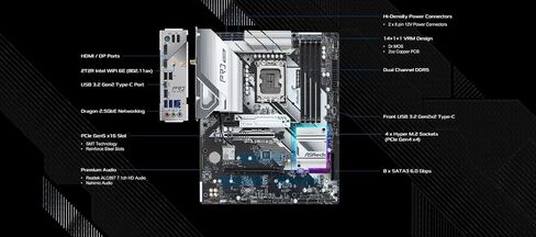 ASRock Z790 PG Lightning/D4 Motherboard, Supports Intel 12th and 13th Generation CPU (LGA1700), Z790 Chipset, DDR4 ATX Motherboard in Saudi Arabia