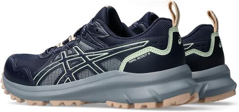 ASICS Women's Trail Scout 3 Running Shoes, 7, Black/Light Blue in Saudi Arabia