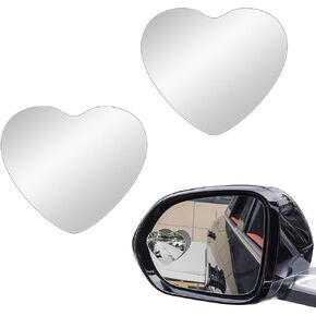 مرآة النقطة العمياء المستديرة للسيارة، مرايا جانبية من الزجاج عالي الدقة للنقطة العمياء قابلة للتعديل بزاوية واسعة قابلة للإزالة، عالمية للسيارات وسيارات الدفع الرباعي والشاحنات، عبوة من قطعتين in Kuwait