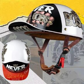 Vintage Personalized Baseball Helmet, Riding Helmet, Unisex Summer Motorcycle Helmet, Lightweight and Fashionable in Saudi Arabia