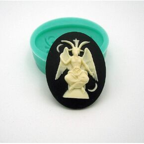 Brand Silicone Mold Baphomet Cameo Flexible for Crafts, Jewelry, Resin, Scrapbooking, Polymer Clay in Saudi Arabia