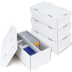 صندوق تخزين بطاقات التداول المتدرج مكون من عبوتين - علبة بطاقات متدرجة بصفين، صناديق من الورق المقوى مقسمة لتخزين البطاقات الرياضية، متوافقة مع PSA/GMA/CSG/SGC/HGA in Kuwait