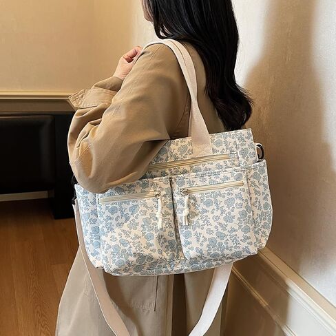 Cherry Tote Bags for Women - Coquette Handbag Large Capacity Cherry Crossbody Work Tote Purse Nylon Shoulder Bag in Kuwait