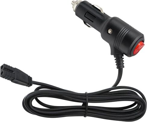 12V Cigarette Lighter Plug DC Power Cord with On Off Switch Car Fridge Cooler Replacement 2 Pin Lead Power Extension Cable with LED Indicator(4m/157in) in Saudi Arabia