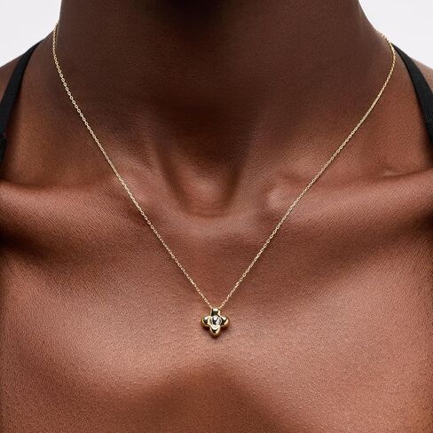 Ana Luisa | Mother of Pearl Inlay Flower Pendant - Saya | 14K Gold Plated Pendant Necklace | Hypoallergenic, Water-Resistant & Tarnish-Free Necklace | 14K Gold Necklace | Unique Flower Design in Saudi Arabia