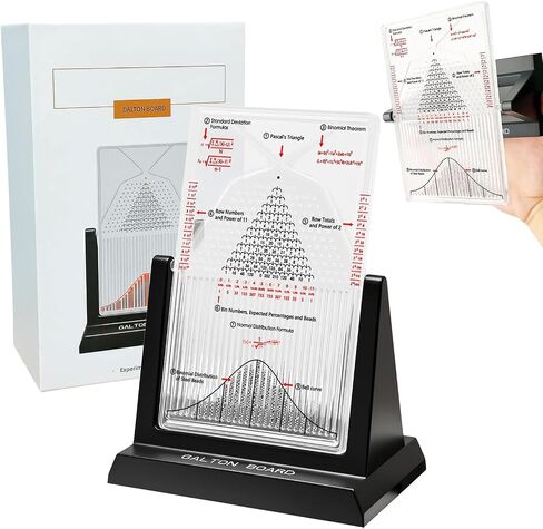TsoLay Probability Demonstration Model, Desk Galton Board with Steel Beads, Normal Distribution Statistics Teaching Aid, for Random Distribution & Statistical Law Teaching, Science Education in Saudi Arabia