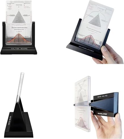 TsoLay Probability Demonstration Model, Desk Galton Board with Steel Beads, Normal Distribution Statistics Teaching Aid, for Random Distribution & Statistical Law Teaching, Science Education in Saudi Arabia
