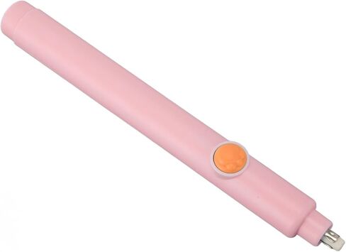 Electric Eraser Kit Easy Operation Adjustable Length Strong Erasing Capability Battery Powered for Office School Studio ABS 20 Refills (Pink) in Saudi Arabia