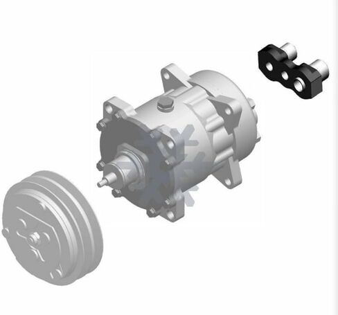 cm345019 Flex Horizontal Bolt on Manifold 3/4x7/8 AC Compressor Adapter Fitting in Saudi Arabia