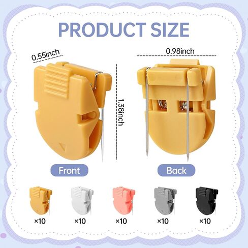 50 Pcs Cubicle Clips, Fabric Panel Cubicle Accessories, Fabric Partition Panel Wall Clip for Office Photos Notes Memos (Black) in Saudi Arabia