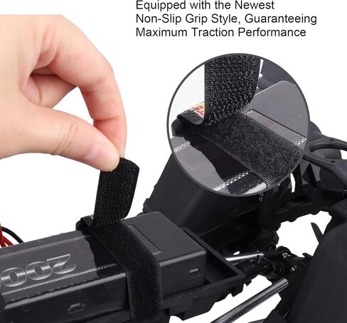 HobbyPark 20x300mm RC Battery Straps Cable Straps Reusable Fastening Staps Securing Straps Hook Loop Cinch Cable Ties Down Wraps Adjustable Cinch Straps (6PCS) in Kuwait