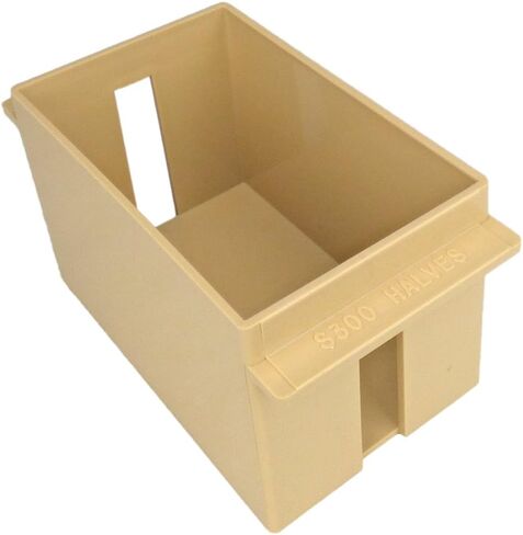Extra-Capacity Rolled Coin Plastic Storage Tray, Half-Dollar, Beige (1 Tray) in Saudi Arabia
