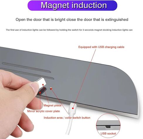 2 Pcs LED Door Sills for Car Magnetic, Personalized LED Car Door Sills, Waterproof Cars Pedal Lights, Auto-Sensing Welcome Lights, Custom Logo or Text, Fit for All Cars and Trucks in Saudi Arabia