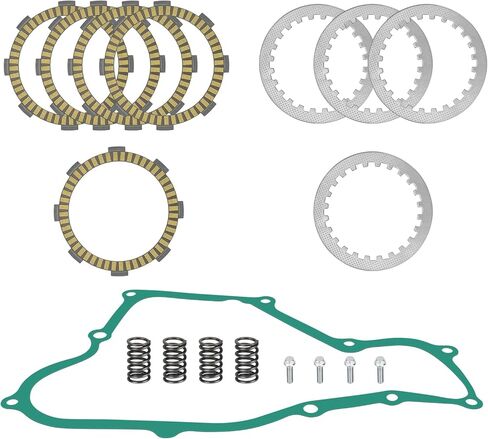 JAVIK مخلب الاحتكاك ألواح فولاذية عدة حشية زنبركية لهوندا CR80R 1987-2002 CR80RB Expert 1996-2002 CR85R 2003-2007 CR85RB Expert 2003-2007 O.E.M # 22201-MR8-000 22311-KN4-680 in Kuwait