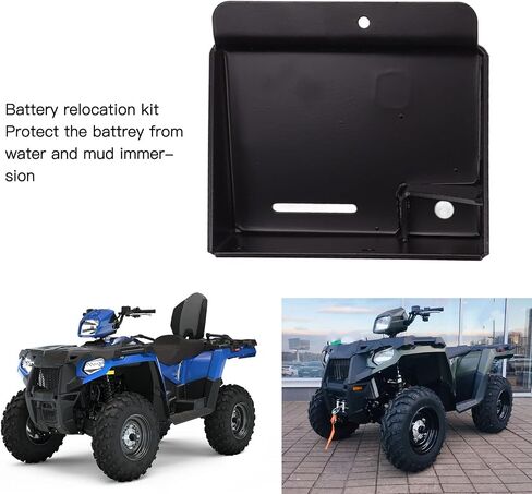 مجموعة نقل البطارية صندوق بطارية ATV مع كابلات ومحطات شديدة التحمل لـ Polaris Sportsman 450 570 2014 2020 هيكل معدني ABS متين in Saudi Arabia