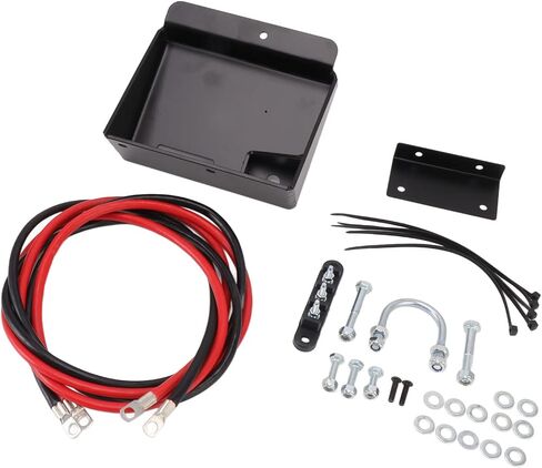 مجموعة نقل البطارية صندوق بطارية ATV مع كابلات ومحطات شديدة التحمل لـ Polaris Sportsman 450 570 2014 2020 هيكل معدني ABS متين in Saudi Arabia
