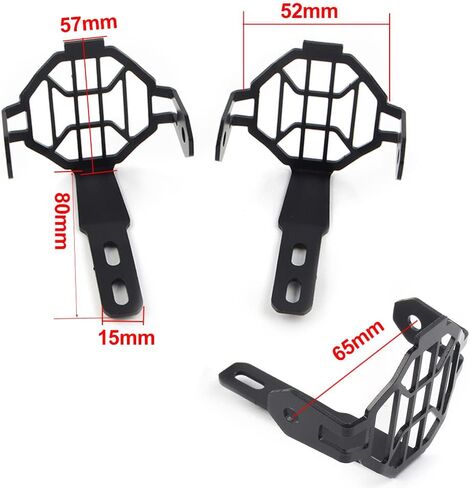 Cngoat41 1 Pair Fog Light Guard Protector Grill Cover Spotlight Lamp Cover Compatible for BMW R1200GS R1250GS F800GS F750GS ADV, Black in Saudi Arabia