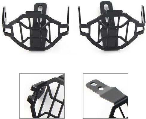 Cngoat41 1 Pair Fog Light Guard Protector Grill Cover Spotlight Lamp Cover Compatible for BMW R1200GS R1250GS F800GS F750GS ADV, Black in Saudi Arabia