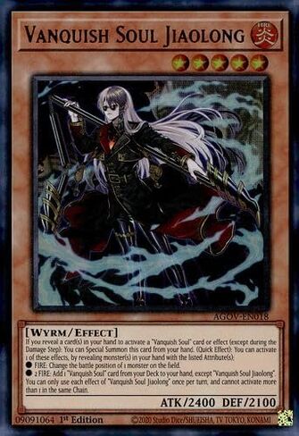 Vanquish Soul Jiaolong - AGOV-EN018 - Ultra Rare - 1st Edition in Saudi Arabia