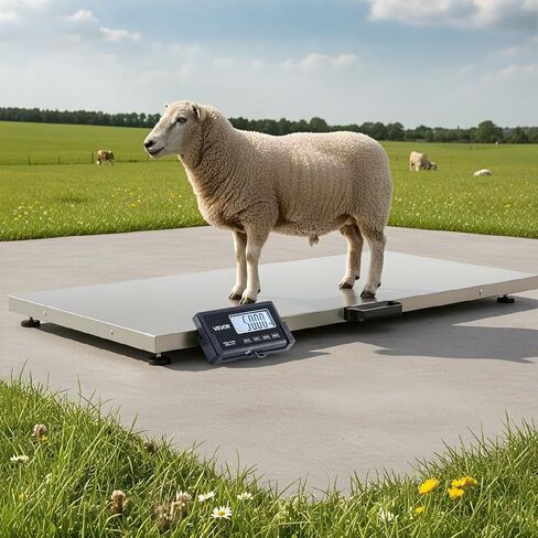 VEVOR Digital Shipping Scale, 0.1 lbs High Accuracy, 660 lbs Postal Scale with LCD Display, Hold/Tare Function & AC/DC Power Supply, Fit for Packages, Postage, Luggage, Battery & Adapter Included in Saudi Arabia