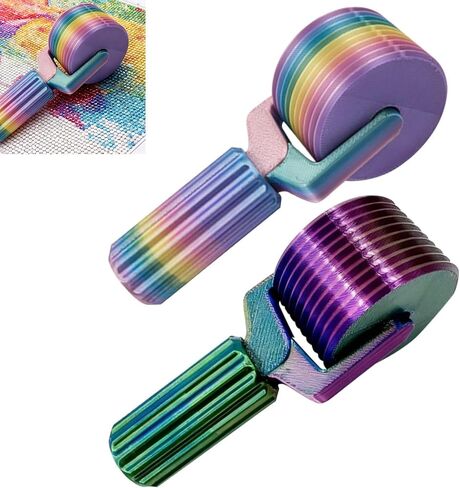 2PCS Diamond Art Roller, Essential DIY Craft Tool for Rhinestone Embroidery, Detachable Diamond Painting Tools and Accessories DIY Craft Projects, Easy-Grip Hand Roller in Saudi Arabia