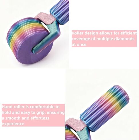 2PCS Diamond Art Roller, Essential DIY Craft Tool for Rhinestone Embroidery, Detachable Diamond Painting Tools and Accessories DIY Craft Projects, Easy-Grip Hand Roller in Saudi Arabia