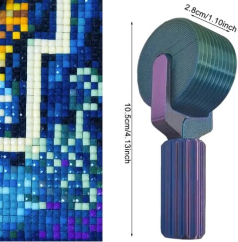 2PCS Diamond Art Roller, Essential DIY Craft Tool for Rhinestone Embroidery, Detachable Diamond Painting Tools and Accessories DIY Craft Projects, Easy-Grip Hand Roller in Saudi Arabia