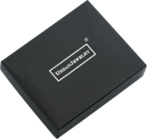 Black Tungsten Link Chain Necklace, Bracelet Set, Solid Heavy Wheat Carbide 3 Sided Links in Black Toned, Jewelry Gift or Accessory for Men in Kuwait